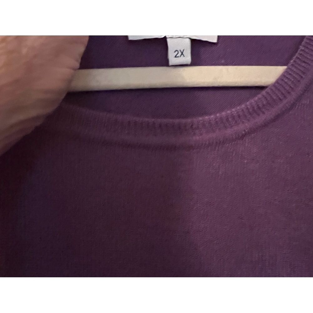 Purple long sleeve sweater
